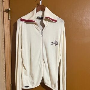 Harley-Davidson Cream and Orange Women's Cardigan